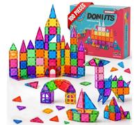 Jeu de Construction Magnétique Enfant 100 Pièces Tuiles Aimantées 3 Ans | 100 pieces, blocs et tuiles magnétiques, jouet éducatif STEM, inspiré Montessori, cadeau garçon fille, idéal voyage