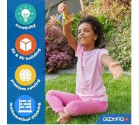 Jeu de construction magnétique - GEOMAG - Classic Panels - Fusée NASA - 103 pièces - Magnétique - Dès 3 ans