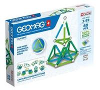 Geomag – Jeu de construction magnétique Green Classic pour enfants – 100% recyclé – 60 pièces