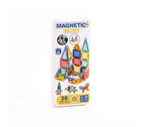 Jeu de construction magnétique LUDI Magnetic Mini Tiles 26 pièces multicolore
