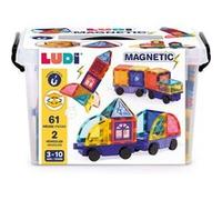 Ludi – Jeu de construction magnétique Véhicules Magnétiques Multicolore A