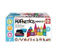 Jeu de construction magnétique Magnetics Pocket 18 pcs étui 2D 3D