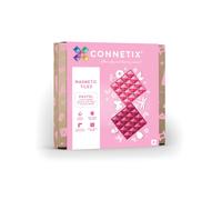 Jeu de construction magnétique pastel paquet de plaques de base, 2 pièces rose-baie TU