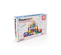 PicassoTiles – Jeu de tuiles magnétiques Artistry (pt42) – 42 pièces multicolores – Enfants