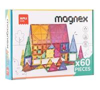 Jeu de construction - Magnex 3D - 60 pièces - Colorées et translucides - Dès 6 ans