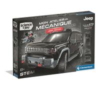 Jeu de construction mécanique CLEMENTONI Jeep Recon Atelier 270 pièces, 8+ Véhicule tout-terrain, roues off-road, guidage 3D interactif