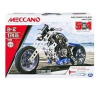 Meccano Jeu de construction Moto 5 modèles – 174 pièces et 2 outils – 8 ans et +