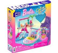 MEGA Coffret de Construction Barbie Color Reveal, avec Plus de 10 Surprises, 2 Mini-poupées et 2 Dauphins, Jouet Enfant, Dès 5 Ans, HHW83