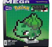 Mega Pokémon Coffret Construction Bulbizarre, Figurine Articulée, Style Rétro Pixélisé, 15 Cm, Décoration Murale Ou Table, 374 Pièces, À Collectionner, Jouet Enfant, A Partir De 7 Ans, HTH75