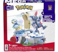 Mega Construx - Pokemon - Tiplouf Et Farfuret A La Neige - Construction - 6 Ans Et +