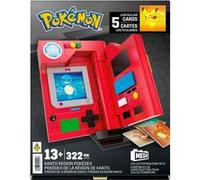 MEGA Brands Jouet de construction Pokédex Kanto HYM37, 322 pièces, éléments lumineux, cartes