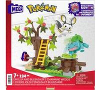 Mega Pokémon Coffret Construction Les Bois Jolis D’Emolga Et Bulbizarre avec 2 Figurines Articulées, 194 Pièces, Jouet Enfant, A Partir De 7 Ans, HTH69