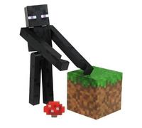 Jeu de construction - MINECRAFT - Enderman de base - Bloc champignon - Bloc citrouille - 10 mois