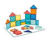 LUDI Jeu de construction Panneau magnétique 27 pièces aimantées 2D/3D Dès 2 ans Multicolore