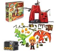 Jeu de construction - PINYPON ACTION - DINO CAMP ATAX - Multicolore - 4 ans et plus - Mixte