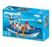 Jeu de construction - PLAYMOBIL - 5131 - Bateau de pêche - Flotte - 1 personnage - Accessoires inclus