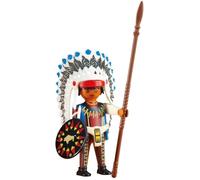 Jeu de construction Playmobil 6271 - Chef indien - Bouclier et lance - Marron - Mixte