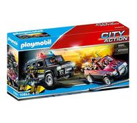 PLAYMOBIL® 70869 - City Action - Police, Poursuite des Voleurs de Banque, véhicule Tout-Terrain Moderne SEK