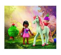 Set Playmobil 71841 Licorne Ciel Rose - 2 personnages et accessoires - Rose