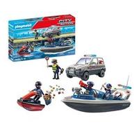 Playmobil Poursuite policière dans l'eau Multicolore Enfants