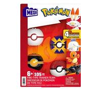 Mega Pokémon Fire Trainer Team Construction Game Argenté