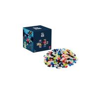 Plus-Plus - Jeu de construction PP3974, 600 briques multicolores phosphorescentes dès 5 ans