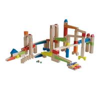 Jeu de construction ROBA Grand Circuit à Billes en Bois - 100 Éléments à assemblage