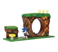 Jeu de construction - SEGA - Sonic Colline verte - 10 pièces - Figurine Sonic 6 cm - Couleur verte