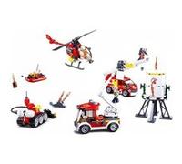 Jeu de construction Sluban fire set véhicules camion pompier M38-B0811 figurines articulés G