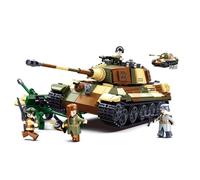 Jeu de construction - SLUBAN - M38-B0980 - Char Allemand 2en1 - 930 briques - Armée militaire