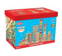 Jeujura - Tecap Color - 500 Pieces - Jeux de Construction- Jeu de planchettes - Pour faire un maximum de constructions - Laisser libre son imagination - Manipulation - Créativité - 8339