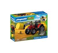 Playmobil | Country | Grand Tracteur avec balles de Foin | Tracteur Puissant avec Chargeur Frontal, balles Rondes et Set d’Outils | pour Les Enfants à partir de 4 Ans | 72305