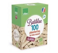 Jeu de construction - VILAC - BATIBLOC - Petit bâtisseur naturel - 100 pièces