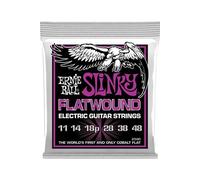 Ernie Ball Cordes pour guitare électrique Power Slinky Flatwound 2590 Tirant 11-48