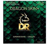 DR Strings DRAGON SKIN+ Jeu de cordes pour guitare acoustique avec revêtement bronze 80/20 | DA8-10 | Son de qualité supérieure avec sensation confortable et longue durée de vie | Extra légères 10-48