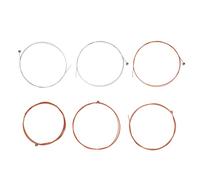 Jeu de Cordes Guitare Acoustique, 6 Pièces Métal Durable, Résistance à la Rouille - Son Brillant, Tension Stable, Idéal Débutants et Musiciens