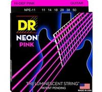 Jeu de cordes guitare électrique DR Neon Heavy rose NPE11 11-50