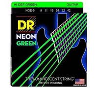 DR Strings – Jeu de cordes pour guitare électrique Neon Lite NGE9 09-42 Vert
