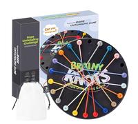 Jeu de cordes - Jeu de société à jouets avec cordons colorés de 26 x 26 x 1,5 cm | Jeux de voyage amusants | Twisted Tangler Rope Sorting Puzzle Jeux de stratégie pour
