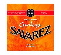 Jeu de cordes nylon pour guitare classique - SAVAREZ - 510MR - Creation Cantiga - Tirant standard (rouge) - Jeu de 6