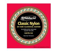 Jeu de cordes pour guitare classique - D'Addario - EJ27N 3/4 - Tirant normal - 6 cordes - Taille 3/4