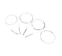 Jeu de cordes pour violon 4/4, tête sphérique universelle ée, son riche et durable pour les apprenants de violon et les joueurs professionnels, couleur argent, 4 pièces