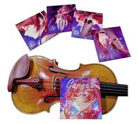 Jeu de cordes universelles pour violon 4/4 et 3/4 | Noyau synthétique de qualité supérieure, bobinage argenté D et G, plaie en aluminium A, son riche, toucher doux, testé en concert, puissance et