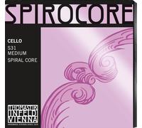 Thomastik-Infeld Cordes de violoncelle Spirocore – noyau spirale jeu 4/4 moyen filé chromé