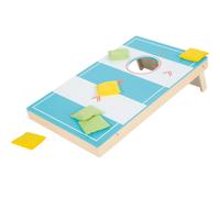 Jeu de cornhole et de sling puck bleu TU