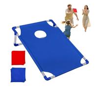 Jeu De Cornhole pour - Jeu De Palets Compact Extérieur, Portable Gain De Place avec Sac De Rangement pour Jardin Camping Plage Intérieur Extérieur