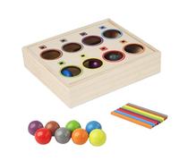 Jeu de Correspondance de Balles Colorées - Jouets Interactifs en Bois avec des Boules | Jeu d'Apprentissage de Tri par Couleurs - pour Activités Maison École Développement Cognitif et d'Intérieur