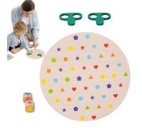 Jeu de correspondance de formes de couleurs - Trieur de puzzle pédagogique en bois, carte éducative pour la recherche d' et de compétences précoces | Jouet de développement moteur fin pour