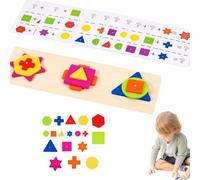 Jeu de Correspondance de Formes, Jouets empilables pour commander des Formes, Jouets éducatifs Coordonnés empilables en Forme, Jouets empilables en Forme sensorielle pour le Développement précoce pour