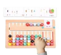 Jeu de correspondance de lettres pour Jeu de combinaison de lettres Jouets d'apprentissage cognitif, jouet de combinaison de mots en bois pour de 3 à 6 ans, activité d'apprentissage
